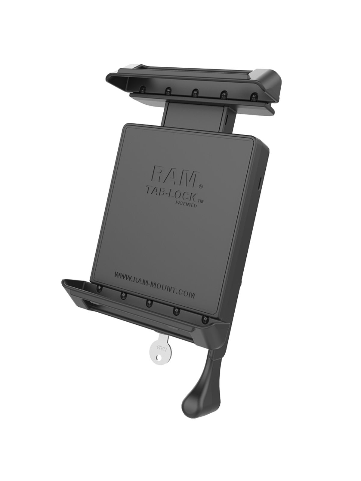 RAM Mounts Tab-Lock (abschließbar) Universal Halteschale für 7-8 Zoll Tablets (in Schutzhüllen) - AMPS-Aufnahme, Schrauben-Set