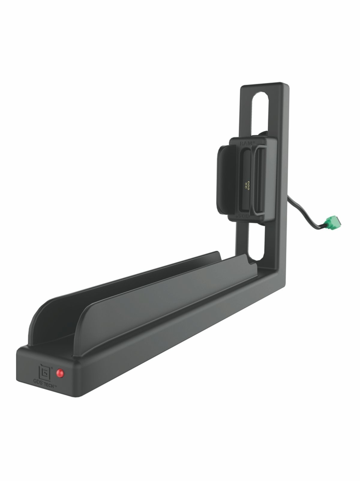 RAM Mounts GDS Slide Dock Module for IntelliSkin Next Gen Tablet Sleeves - Drill Down Attachment - Height adjustable - USB-A Connector