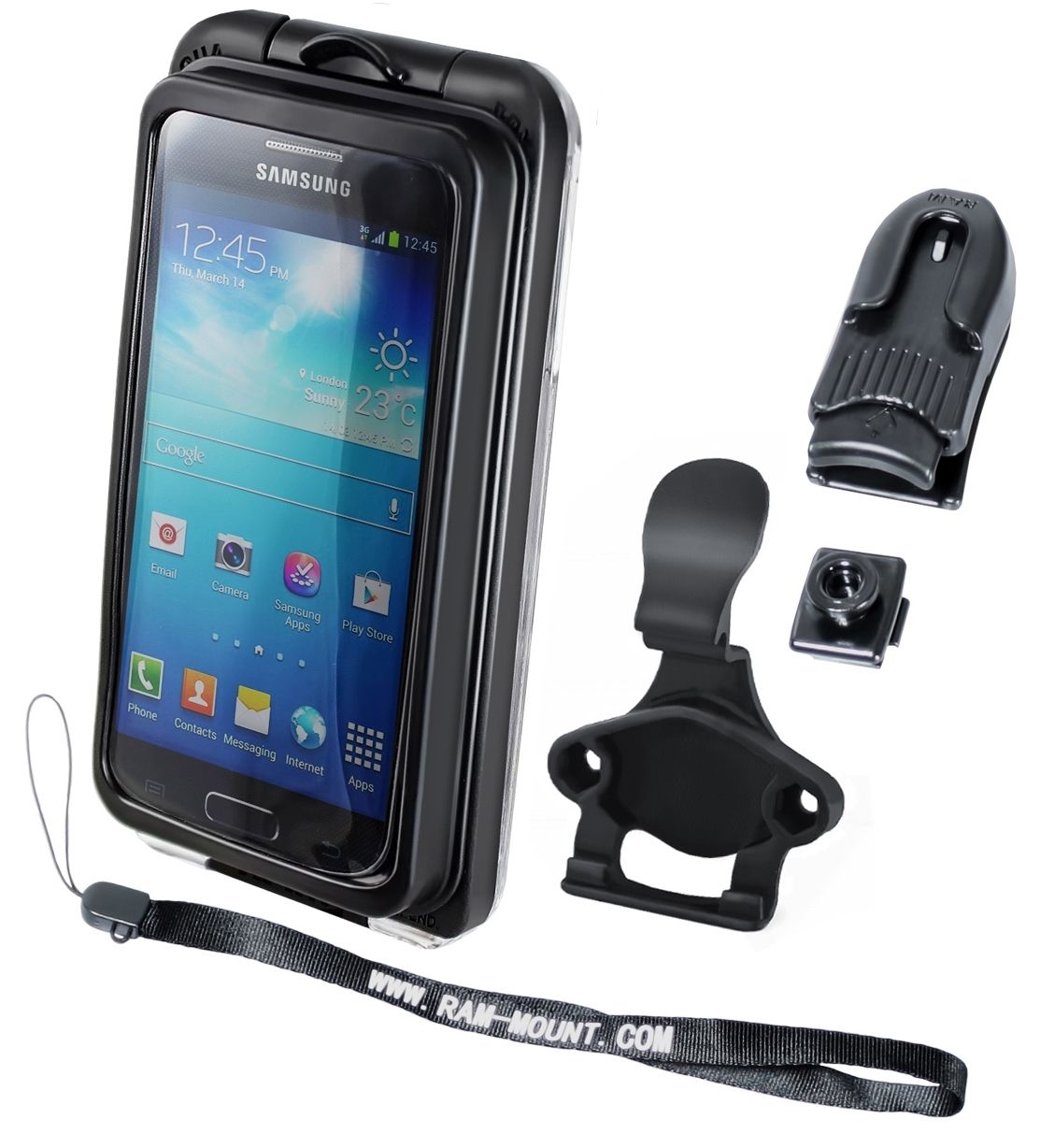 RAM Mounts Aqua Box PRO 20 - Gürtel-Clip, Befestigungs-Clip, Handschlaufe, im Polybeutel