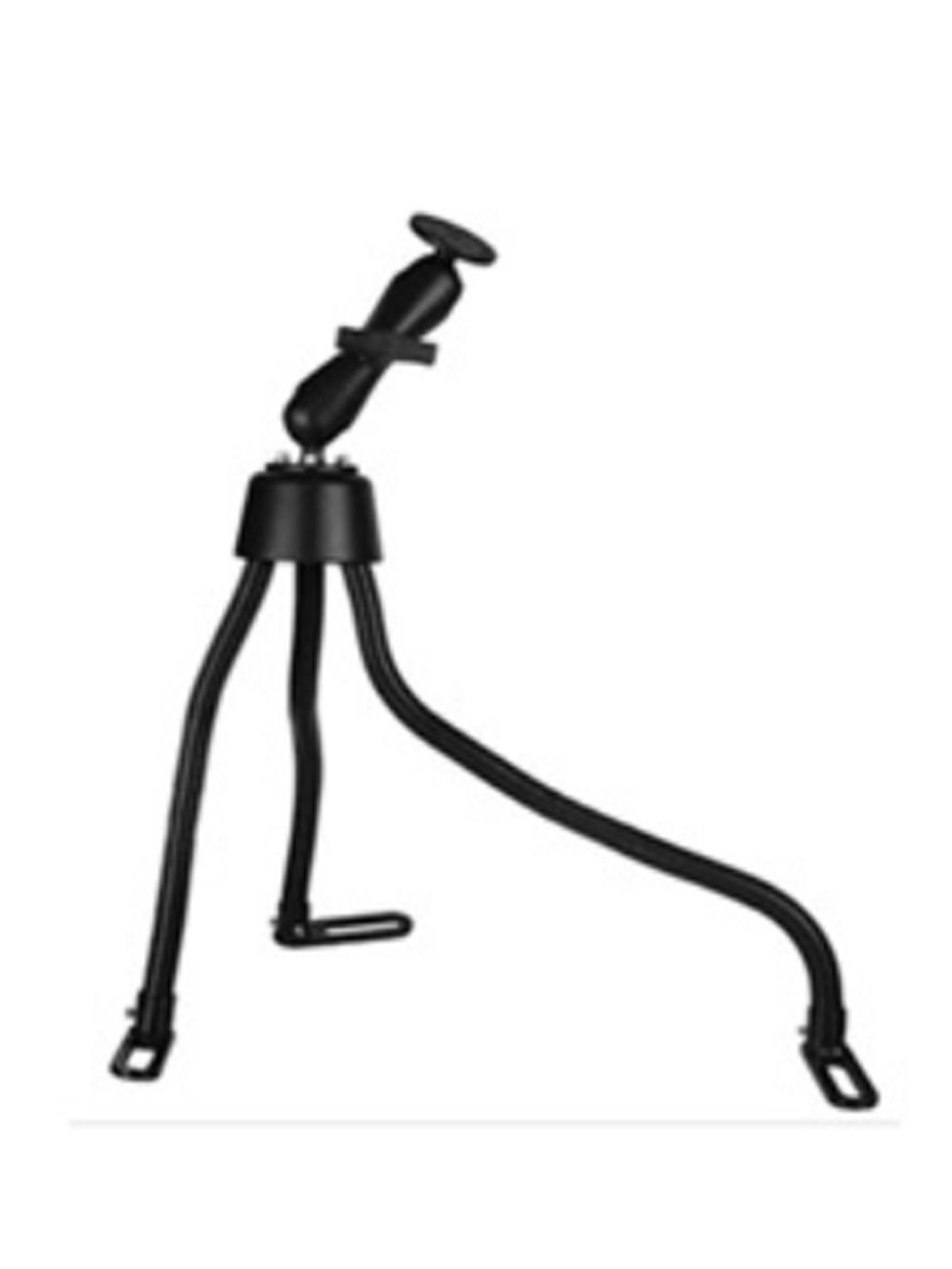 RAM Mounts Pod III Fahrzeug Sitzschienen-Befestigung mit AMPS-Anbindung - flexible Stäbe (ca. 450 / 500 / 750 mm Länge), 2x runde Basisplatte, mittlerer Verbindungsarm, C-Kugel (1,5 Zoll)