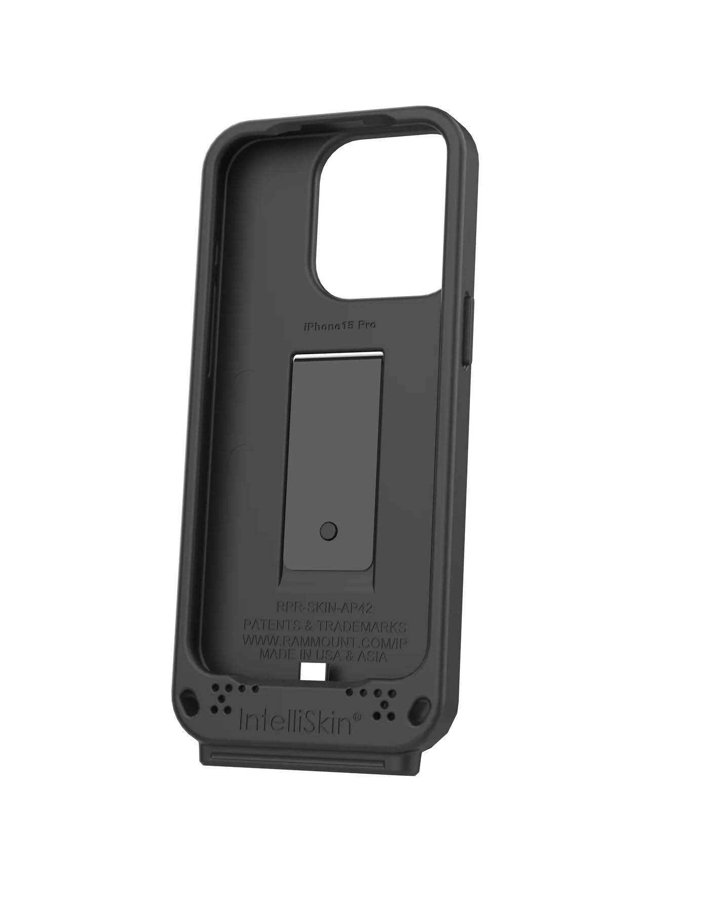 RAM Mounts IntelliSkin Ladeschutzhülle für Apple iPhone 15 Pro - GDS-Technologie
