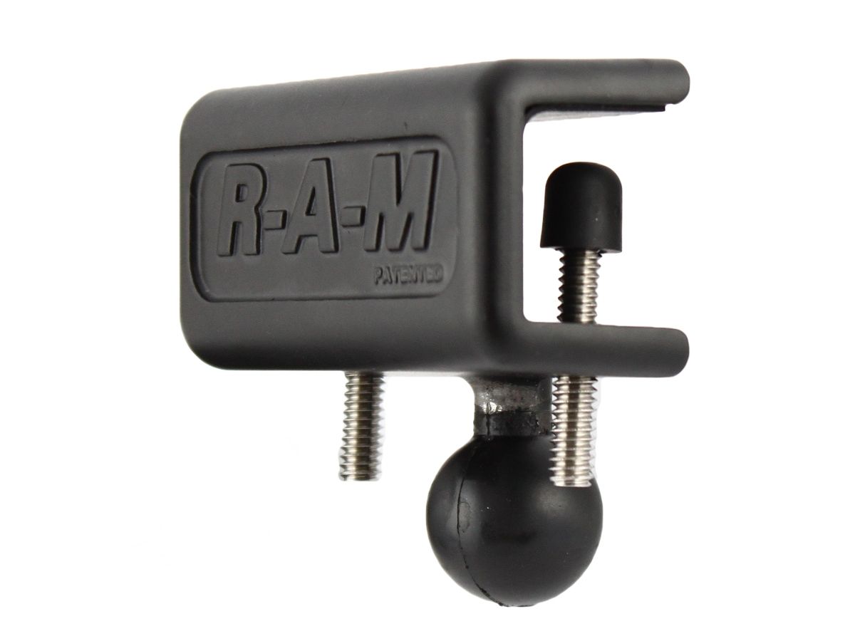 RAM Mounts Panel-Klammer - B-Kugel (1 Zoll), Stahl-Gewindestifte, Gummiabdeckungen