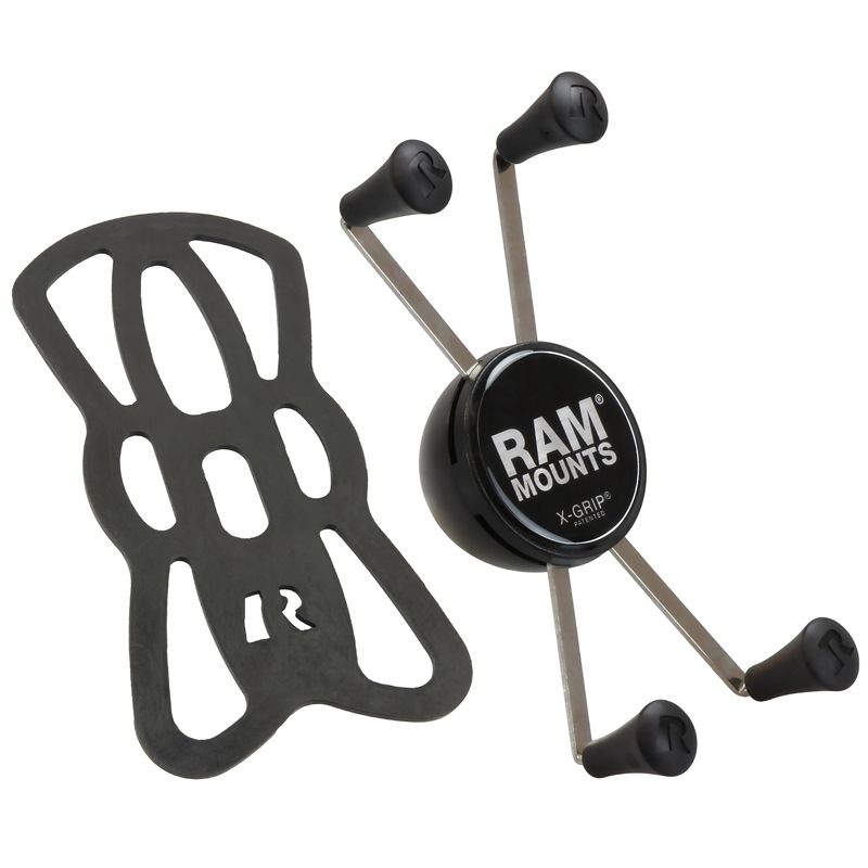 RAM Mounts X-Grip Halteklammer für Smartphones - Bis 114,3 mm Breite - Ohne Basiskugel - Mit Snap-Link (3/4 Zoll) & Basiskugel-Adapter Aufnahme