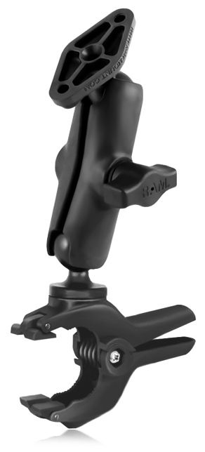 RAM Mounts Verbundstoff-Set für Rohre/Panele - mit Tough-Clamp (mittel), Diamond-Anbindung, B-Kugel (1 Zoll), im Polybeutel