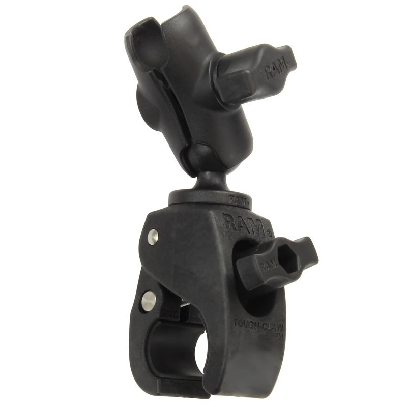 RAM Mounts Tough-Claw Set - B-Kugel (1 Zoll), Tough-Claw klein (Durchmesser 15,9-29,0 mm), kurzer Verbindungsarm (ca. 60 mm)