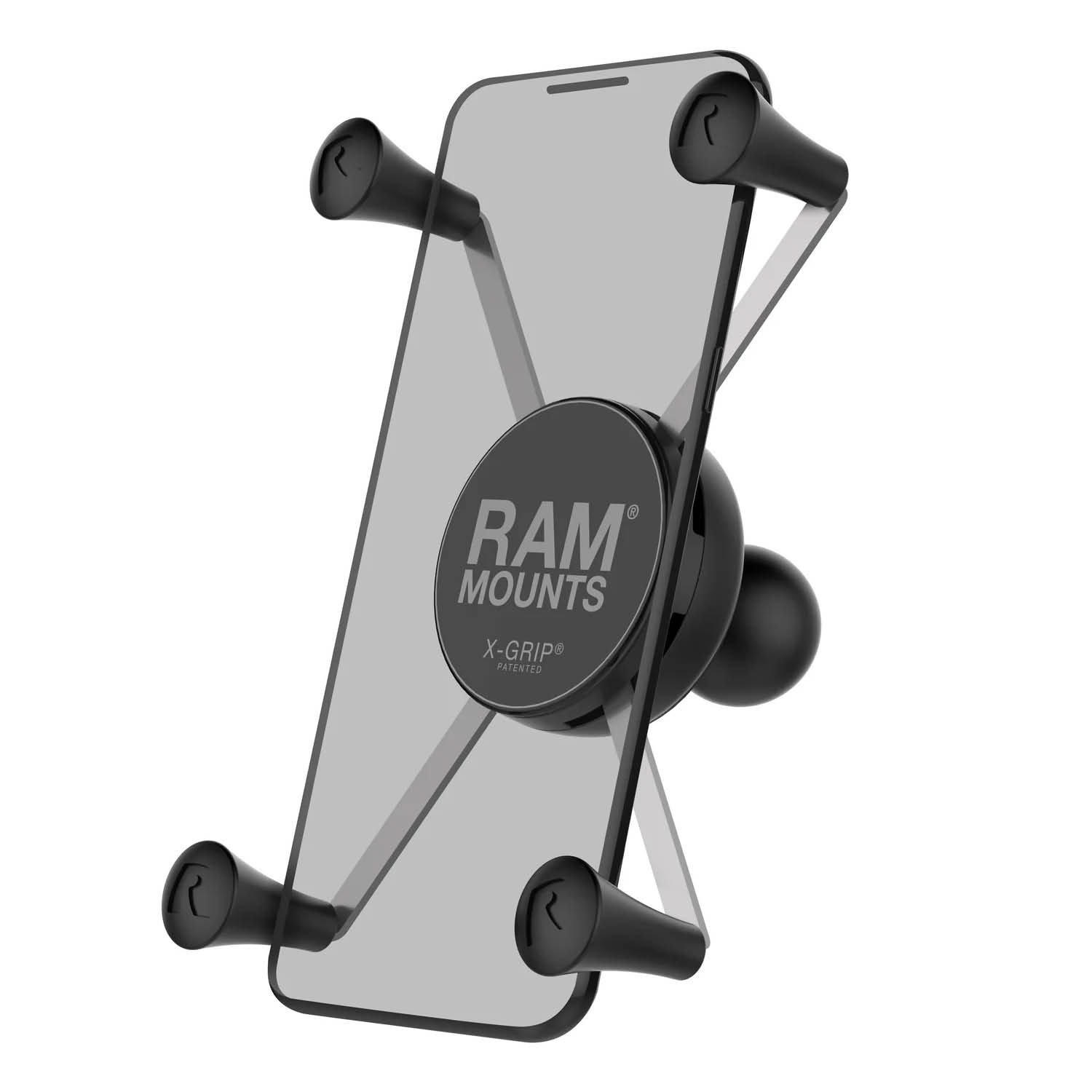 RAM Mounts X-Grip Halteklammer für Smartphones - Bis 114,3 mm Breite - Mit B-Kugel (1 Zoll)