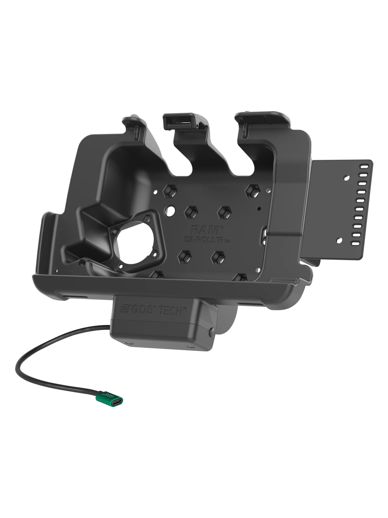 RAM Mounts GDS EZ-Roll'r Halteschale für Zebra ET40 & ET45 (8") Tablets in IntelliSkin Schutzhülle - USB-C-Anschluss