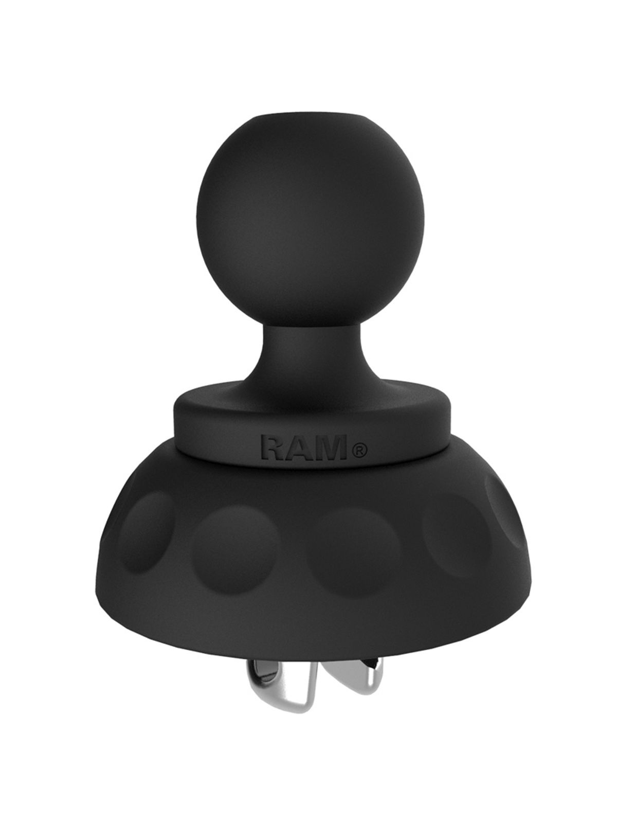 RAM Mounts Steck-Adapter (Leash Plug) mit B-Kugel (1 Zoll) - Verbundstoff, im Polybeutel