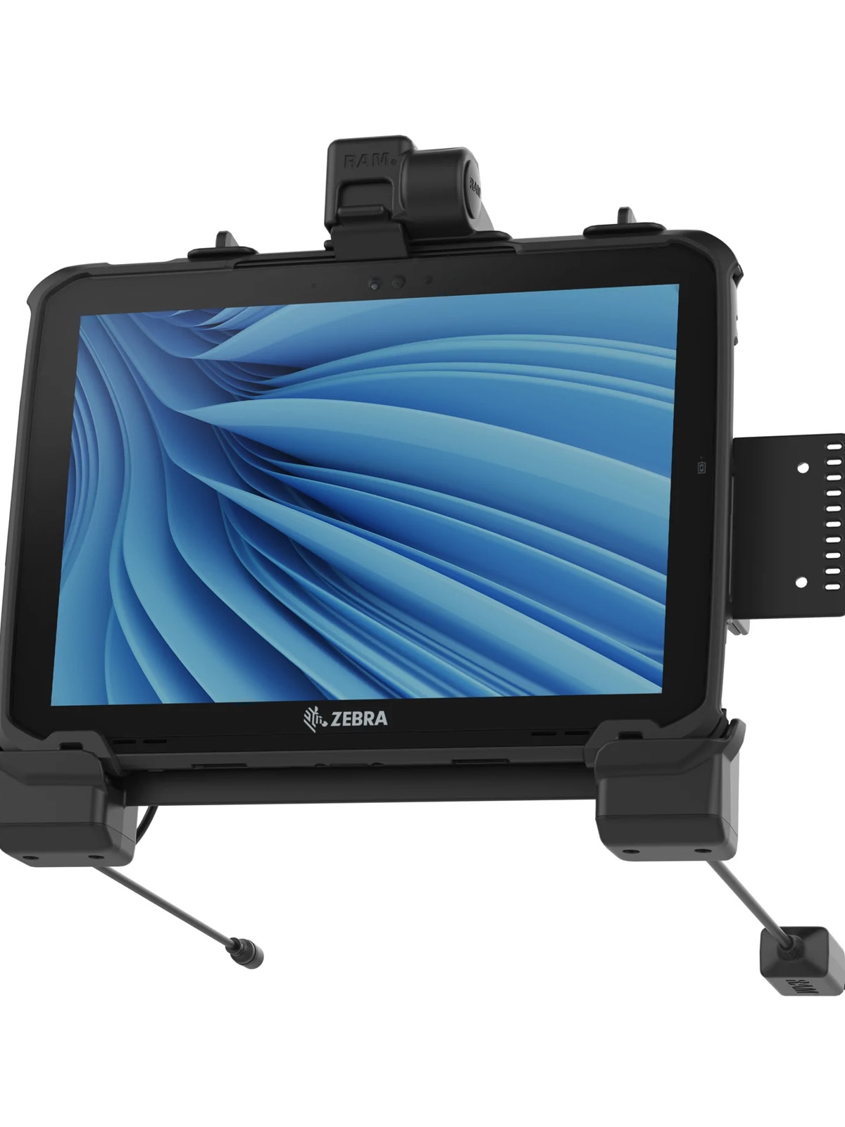 RAM Mounts Form-Fit Halteschale (Schnappverschluss) für Zebra ET80 & ET85 2-in-1 Tablets - mit & ohne Rugged Boot und Tastatur - 5.5mm & USB-A-Anschluss