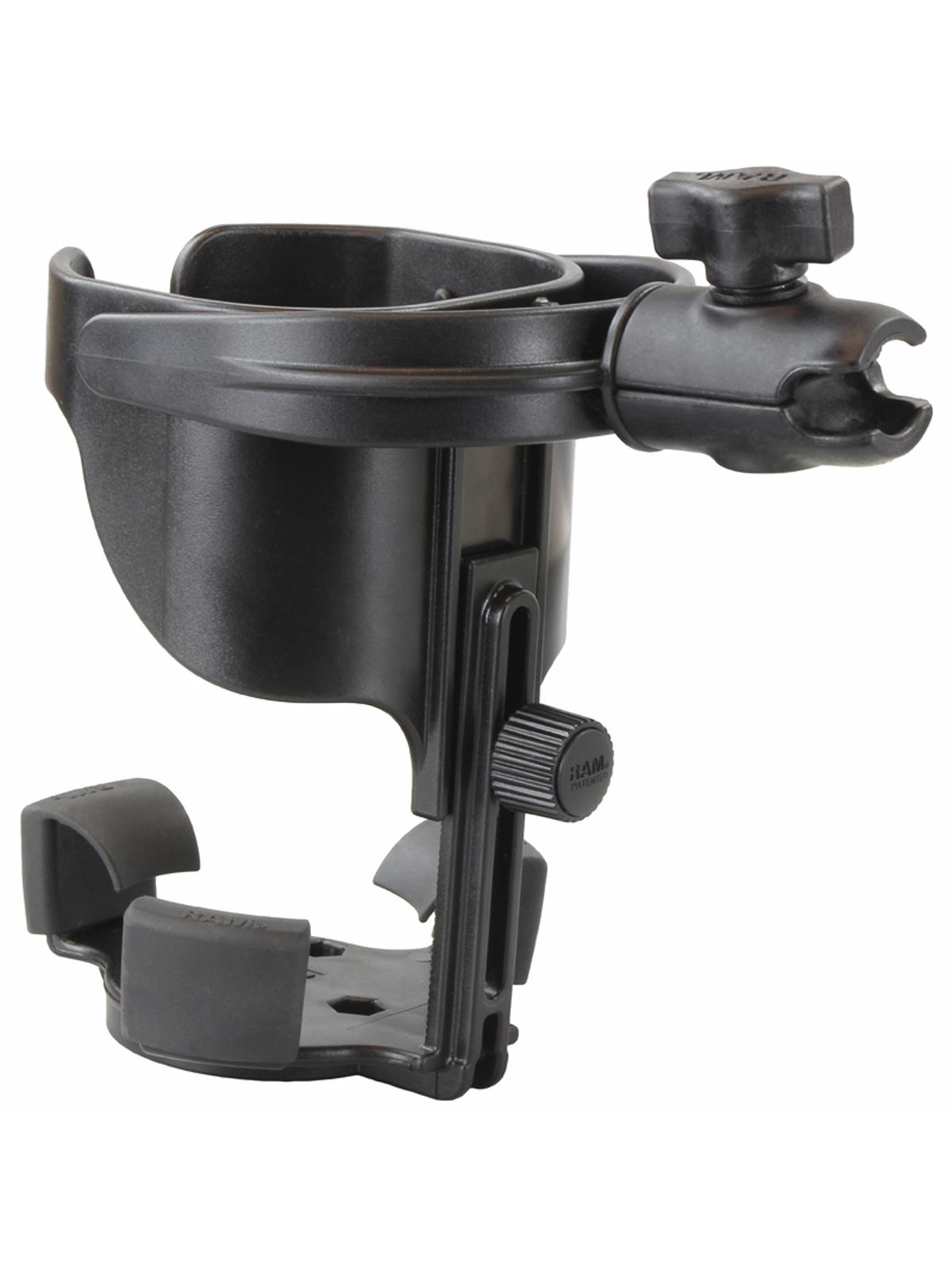 RAM Mounts Verbundstoff Getränkehalter-Set Level Cup XL - mit Octagon-Verbindungsarm, B-Kugel (1 Zoll), im Polybeutel