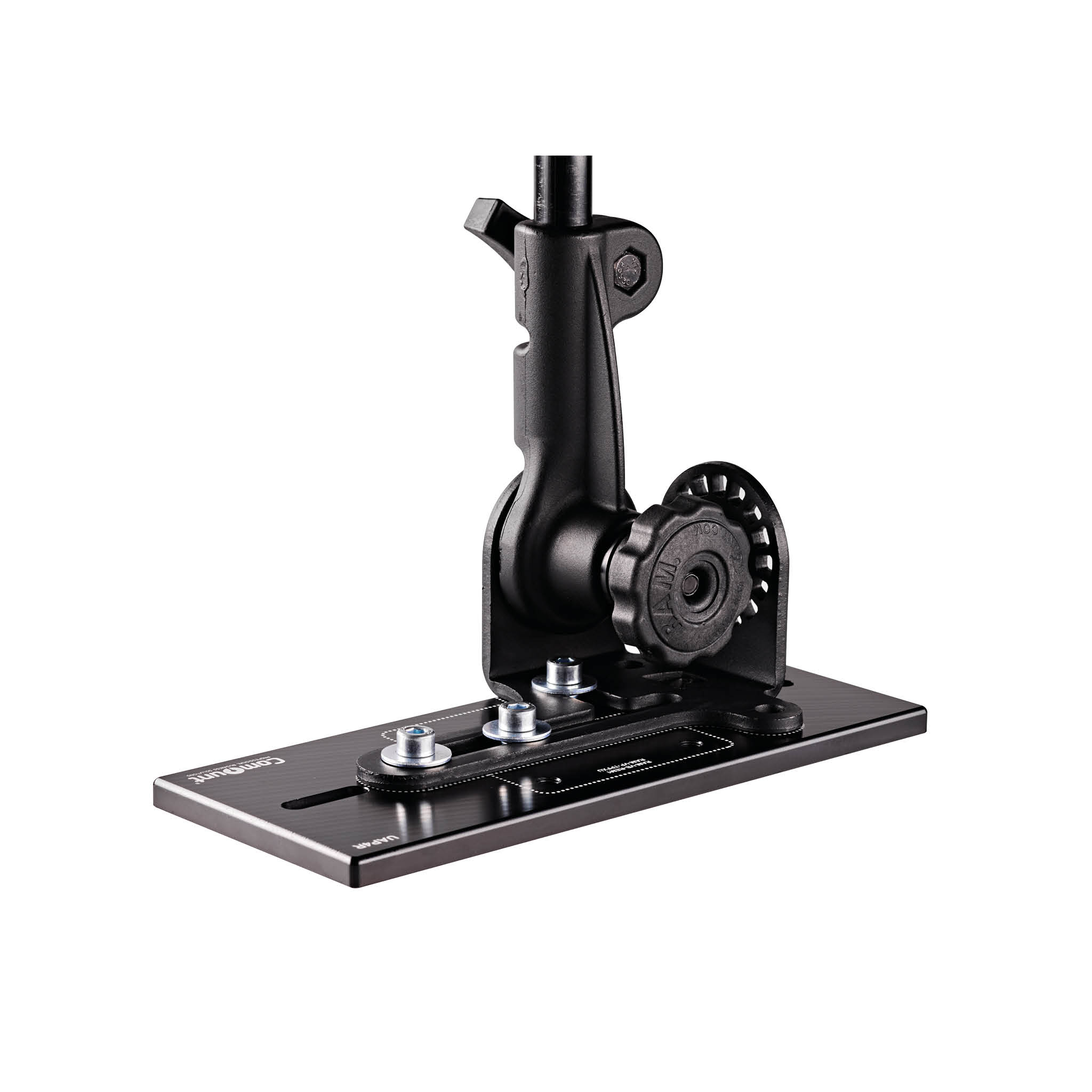 UAP4R RAM Adapterplatte, schwarz eloxiert (für VWT5-T7/MB Vito, PSA)