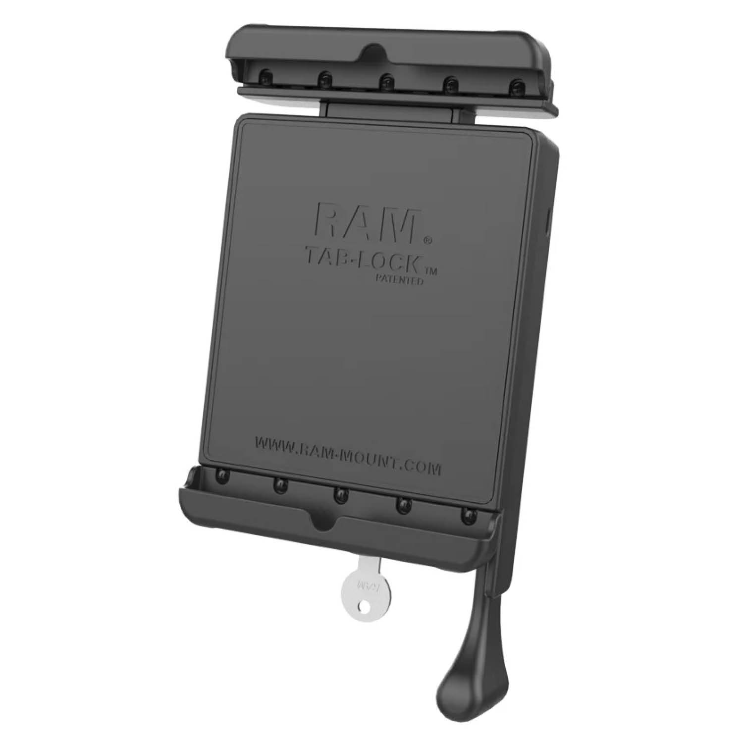 RAM Mounts Tab-Lock (abschließbar) Universal Halteschale für 7-8 Zoll Tablets (mit/ohne Schutzhüllen) - AMPS-Aufnahme, Schrauben-Set