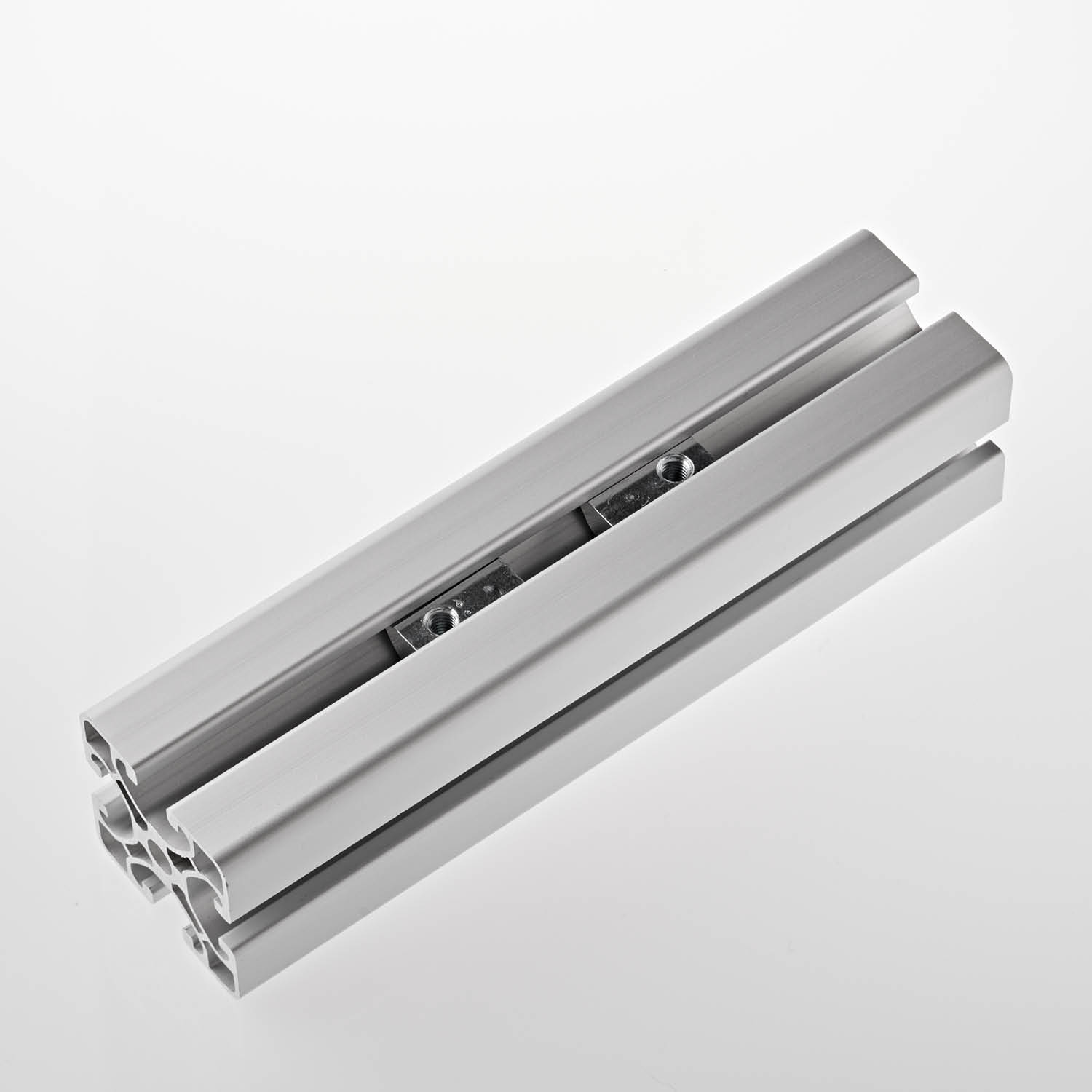 RMG Diamond-Basis (Trapez) – B-Kugel (1 Zoll) – 2-Loch AMPS – Kompatibel für ITEM, Bosch-Rexroth & MiniTec