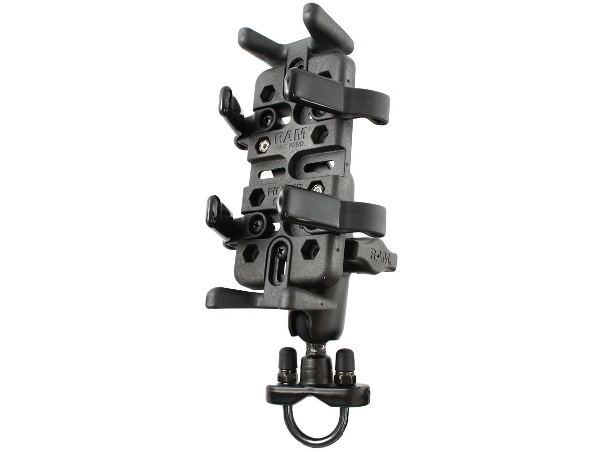 RAM Mounts Universal Lenker-/Rohr-Halterung - B-Kugel (1 Zoll), Rohr-Klemme, mittlerer Verbindungsarm, Universal-Halteschale