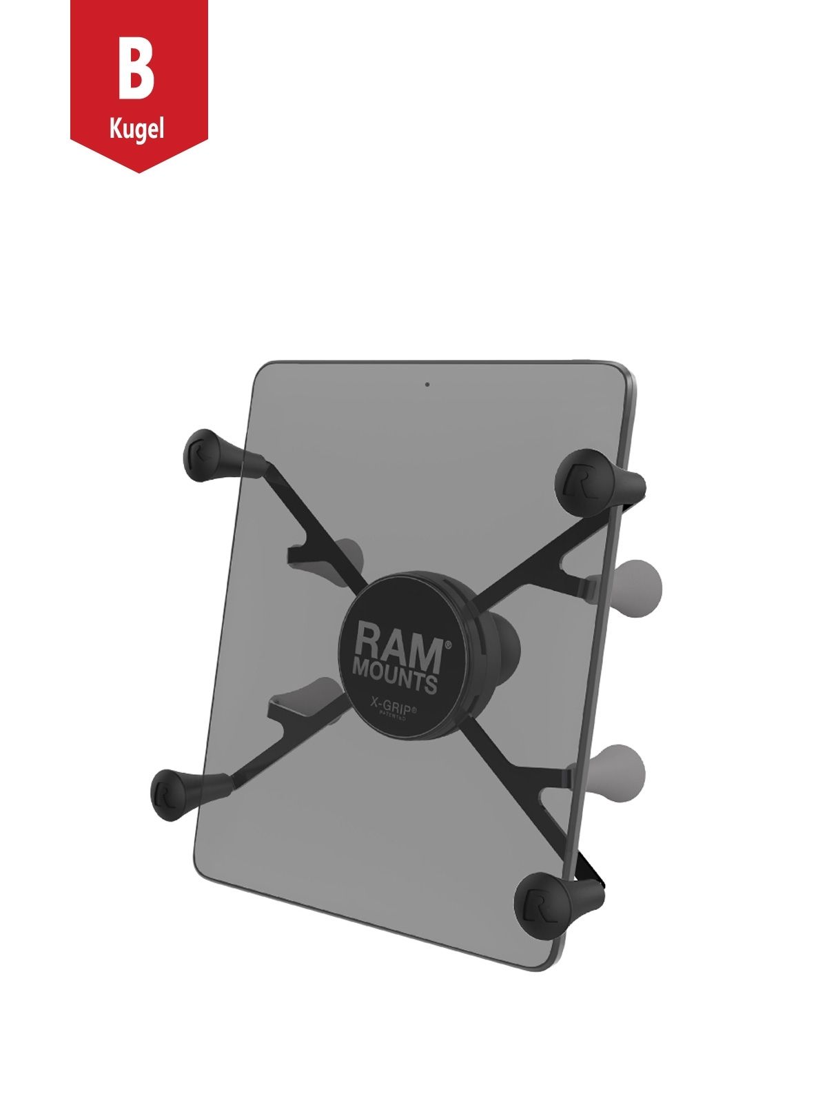 RAM Mounts X-Grip-Halteklammer für Tablets (7-8 Zoll) - B-Kugel (1 Zoll)
