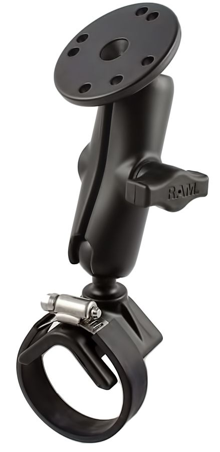 RAM Mounts Luftfahrt-Set Bonanza - B-Kugel (1 Zoll), Rohrschelle, mittlerer Verbindungsarm, runde Basisplatte (AMPS)