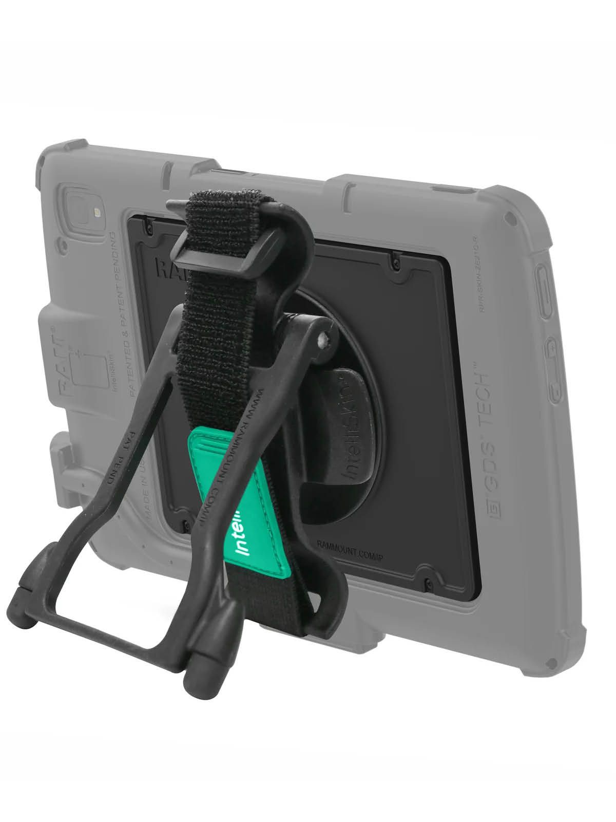RAM Mounts GDS Handschlaufe für Zebra ET4x 10 Zoll Enterprise Tablet - IntelliSkin-Hülle oder OEM Schutzgehäuse, Standfunktion
