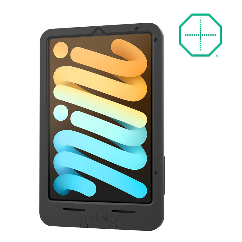 RAM Mounts IntelliSkin Thin Case Ladeschutzhülle für Apple iPad mini 6 & mini (A17 Pro) - GDS-Technologie - Rückseitige Pogo-Pads - USB-C-Anschluss (Extern)