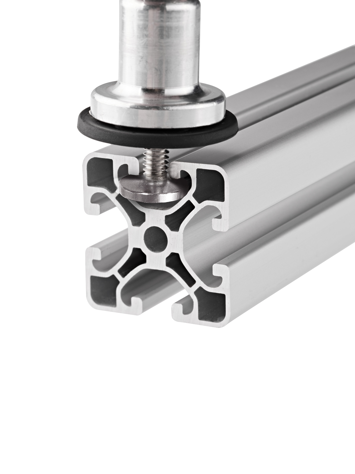 RMG Aluminium-Kugeladapter, mit Tellerschraube 18mm – C-Kugel (1,5 Zoll) – Kompatibel für Industrieprofile & U-Airline-Schienen