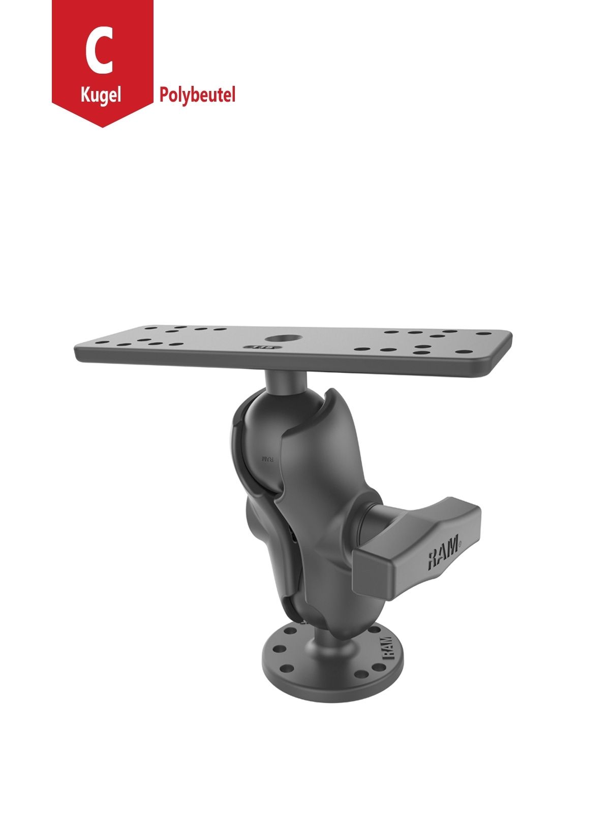 RAM MOUNT W/1.5" BALLS B LENGTH ARMS