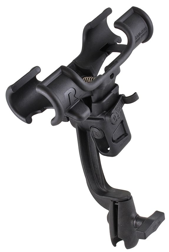 RAM Mounts Rod Light Speed Angelrutenhalterung mit C-Kugel Aufnahme (1,5 Zoll) - im Polybeutel