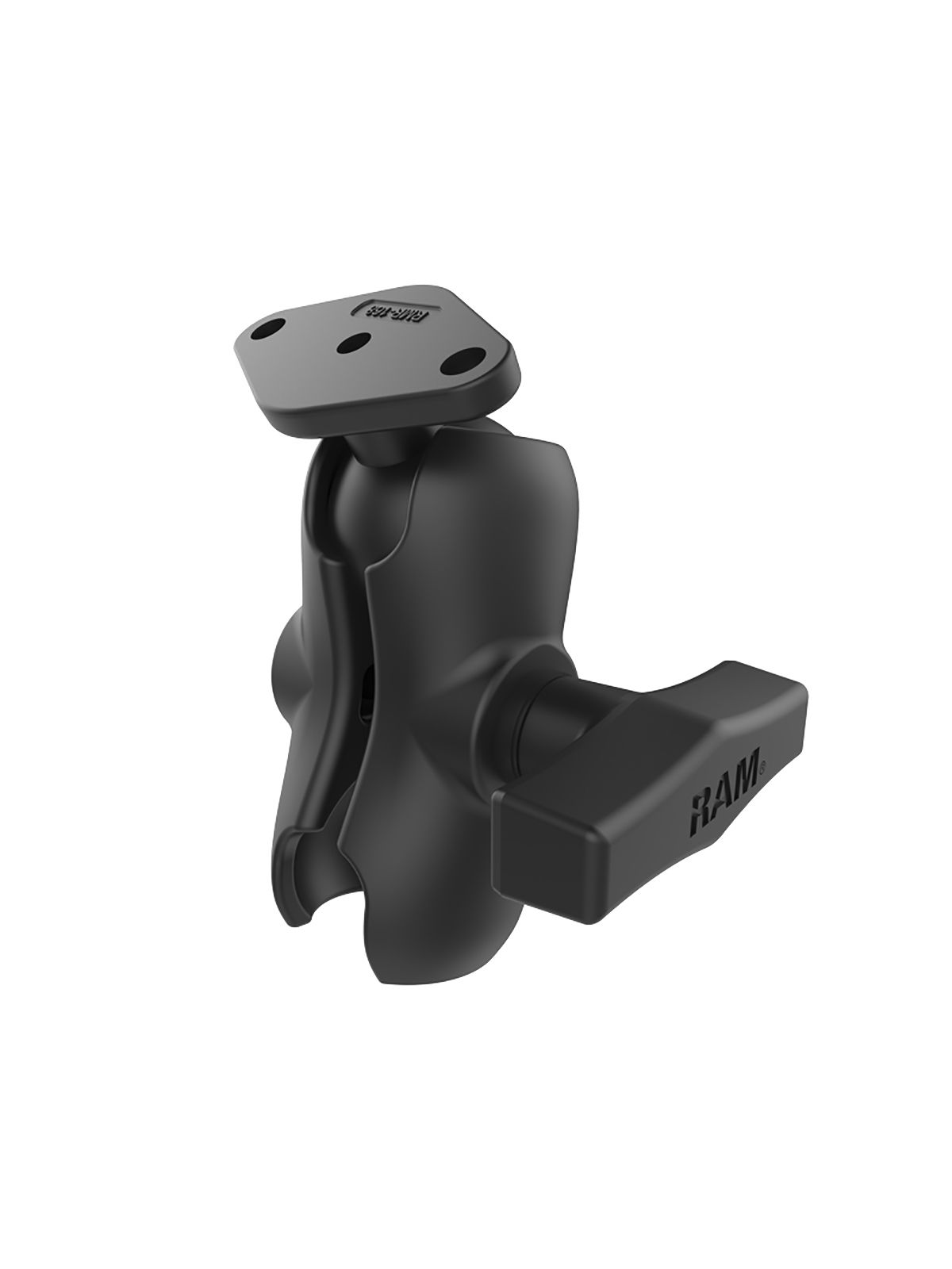 RAM Mounts Set - C-Kugel (1,5 Zoll), kurzer Verbindungsarm, Diamond-Basisplatte (Trapez)