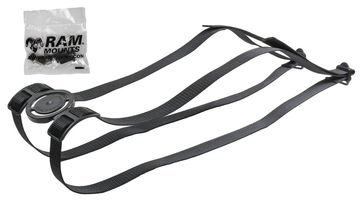 RAM Mounts Schlauchboot-Gurtbefestigung mit AMPS-Aufnahme - Verbundstoff, für B- oder C-Kugel (1 oder 1,5 Zoll), im Polybeutel