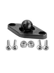 Material: High Strength Composite.Color: black.Weight: 0.06 lbs.Delivery includes 4 screws and 2 nuts.