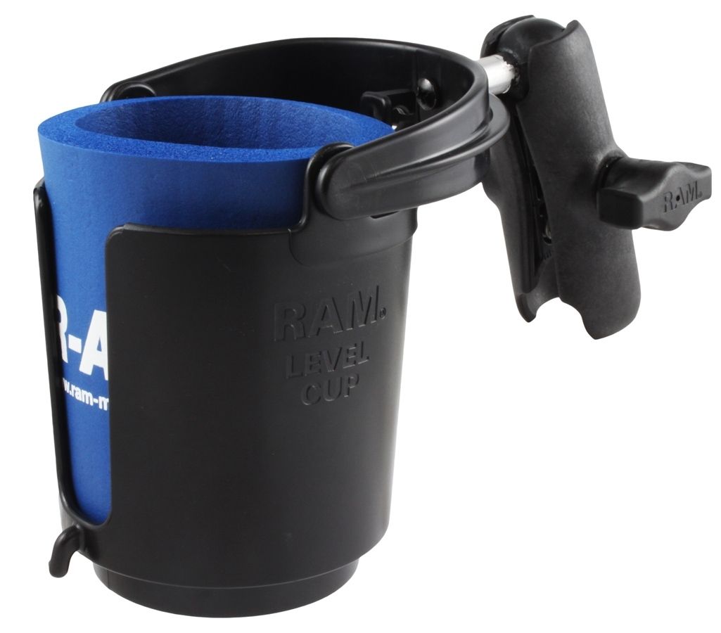RAM Mounts Verbundstoff Getränkehalter-Set - mittlerer Verbindungsarm, Getränkehalter, B-Kugel (1 Zoll), im Polybeutel