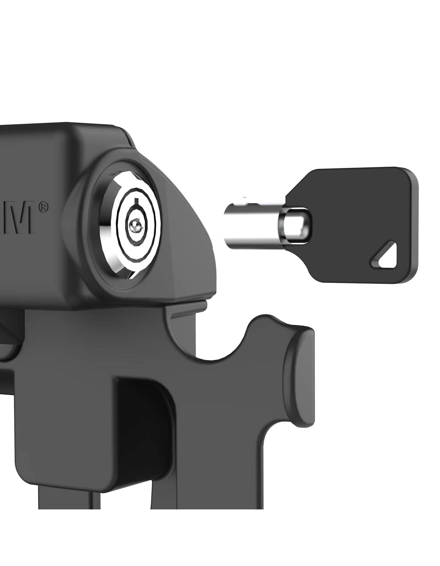 RAM Mounts GDS Tough-Dock Halteschale (Schlüsselverriegelung) für Samsung Tab Active4 Pro & Active5 Pro - in IntelliSkin Next Gen Schutzhülle - USB-C-Anschluss