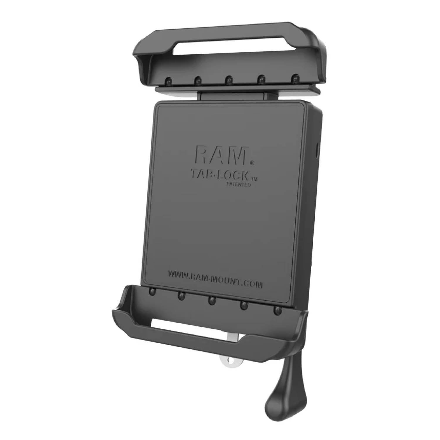 RAM Mounts Tab-Lock (abschließbar) Universal Halteschale für 7-8 Zoll Tablets (in Schutzhüllen) - AMPS-Aufnahme, Schrauben-Set