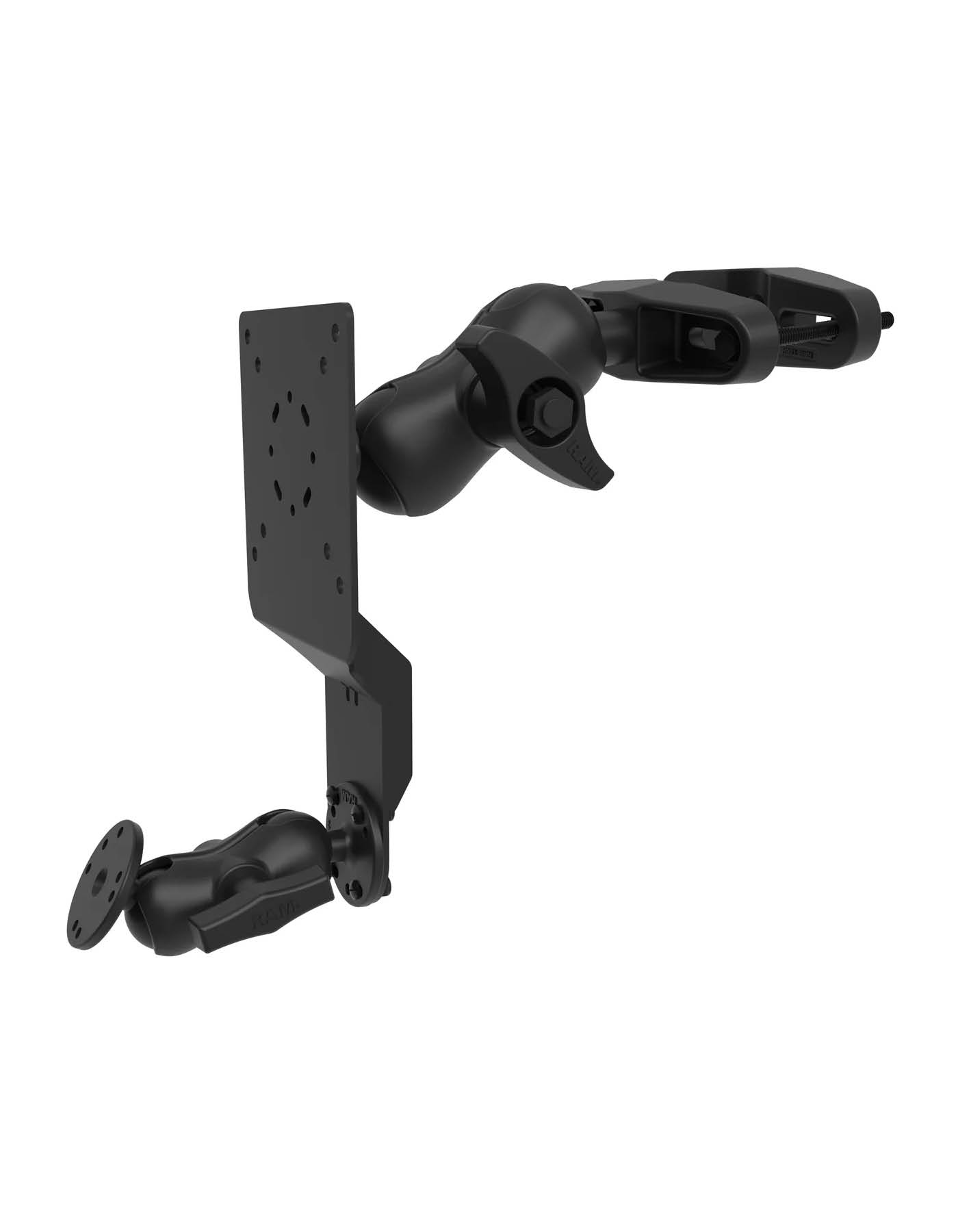 RAM Mounts Universal-Halterung für Gabelstapler - C-/D-Kugel (1,5/2,25 Zoll), Schraubklemme (44,45-101,6 mm)