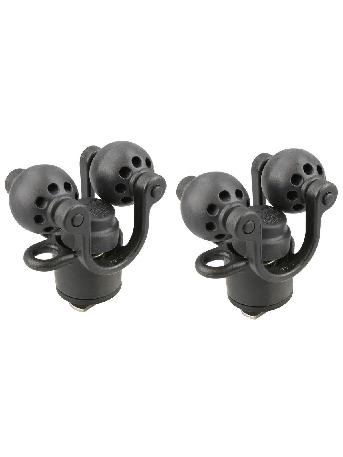RAM Mounts Verbundstoff Roller-Ball Paddelhalter (Doppel-Pack) - mit T-Slot für Tough-Track Schienensysteme