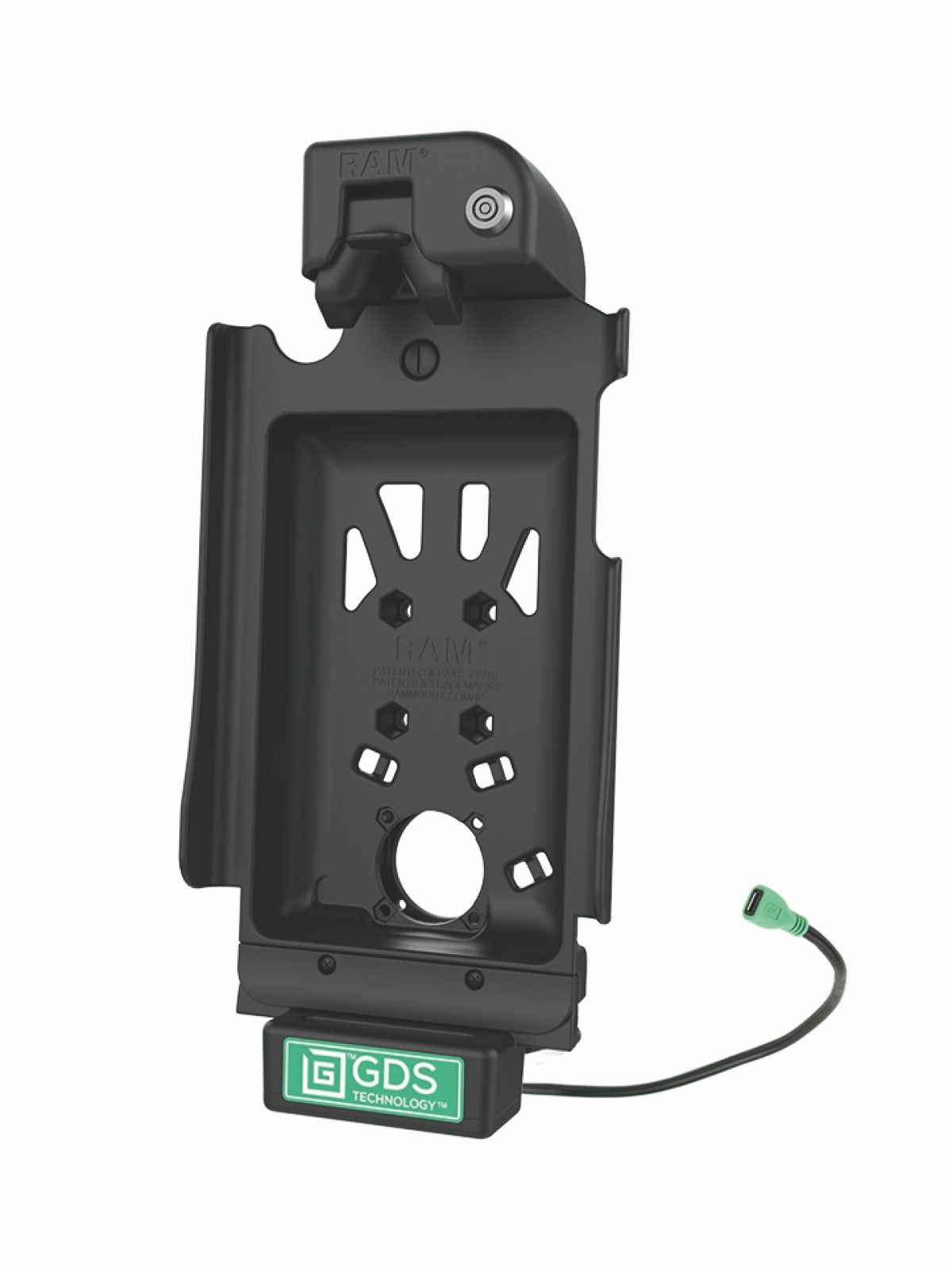 RAM Mounts GDS Tough-Dock Holder (Key-Locking) for Samsung Tab A 10.1 - in IntelliSkin Protective Sleeve - USB-C Power Supply