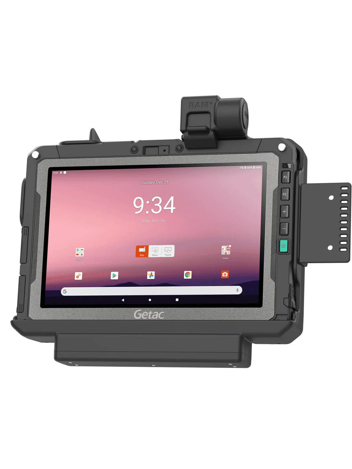 RAM Mounts Form-Fit Halteschale (Schnappverschluss) für Getac ZX10 Rugged Tablet