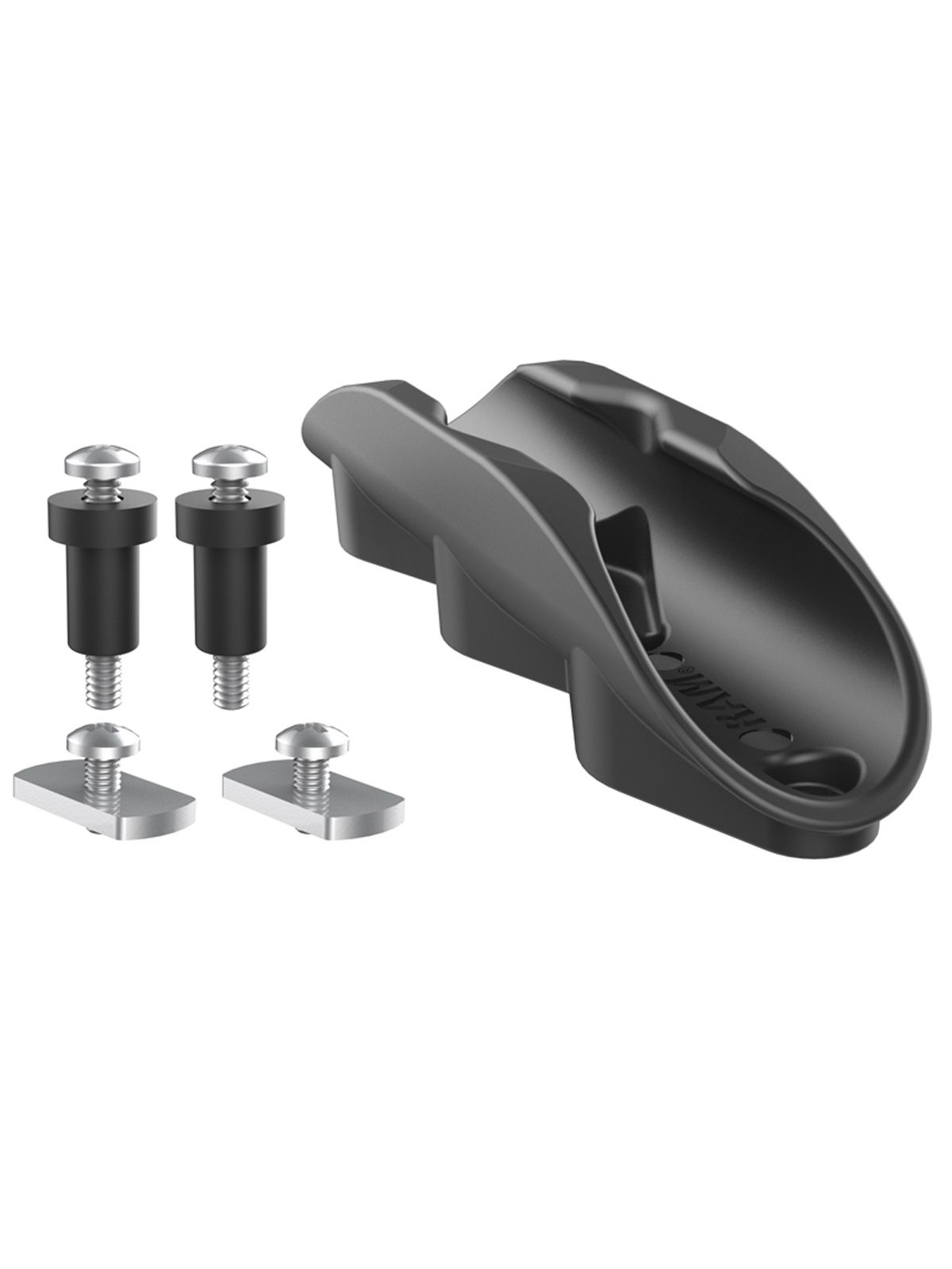 RAM Mounts Tough-Clip Paddelablage mit T-Slots für Tough-Track Schienensystem - Verbundstoff, Schrauben-Set, im Polybeutel