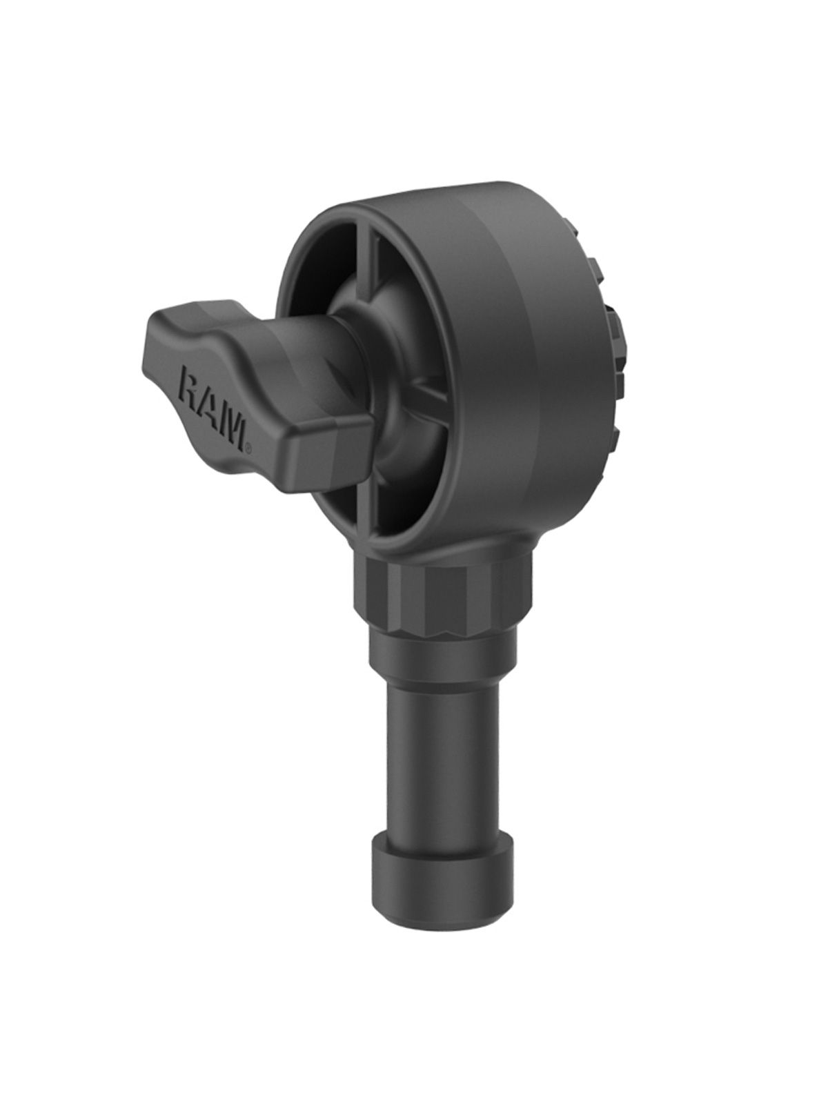 RAM Mounts Spline Post Basis mit Ratchet-Anbindung - Verbundstoff, Spline Post ca. 50 mm, Ratchet-System