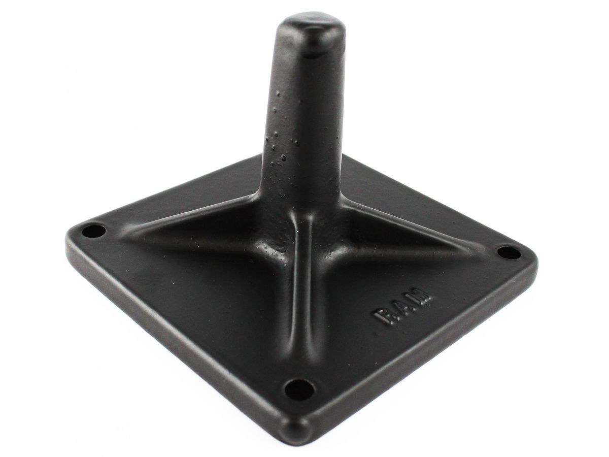 RAM 5" X 5" BASE W/MALE POST FOR TEL PST
