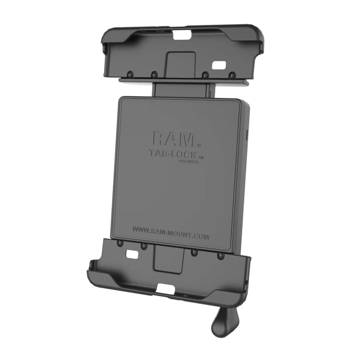 RAM Mounts Tab-Lock (abschließbar) Universal Halteschale für Tablets bis zu 9.6 Zoll - AMPS-Aufnahme, Schrauben-Set