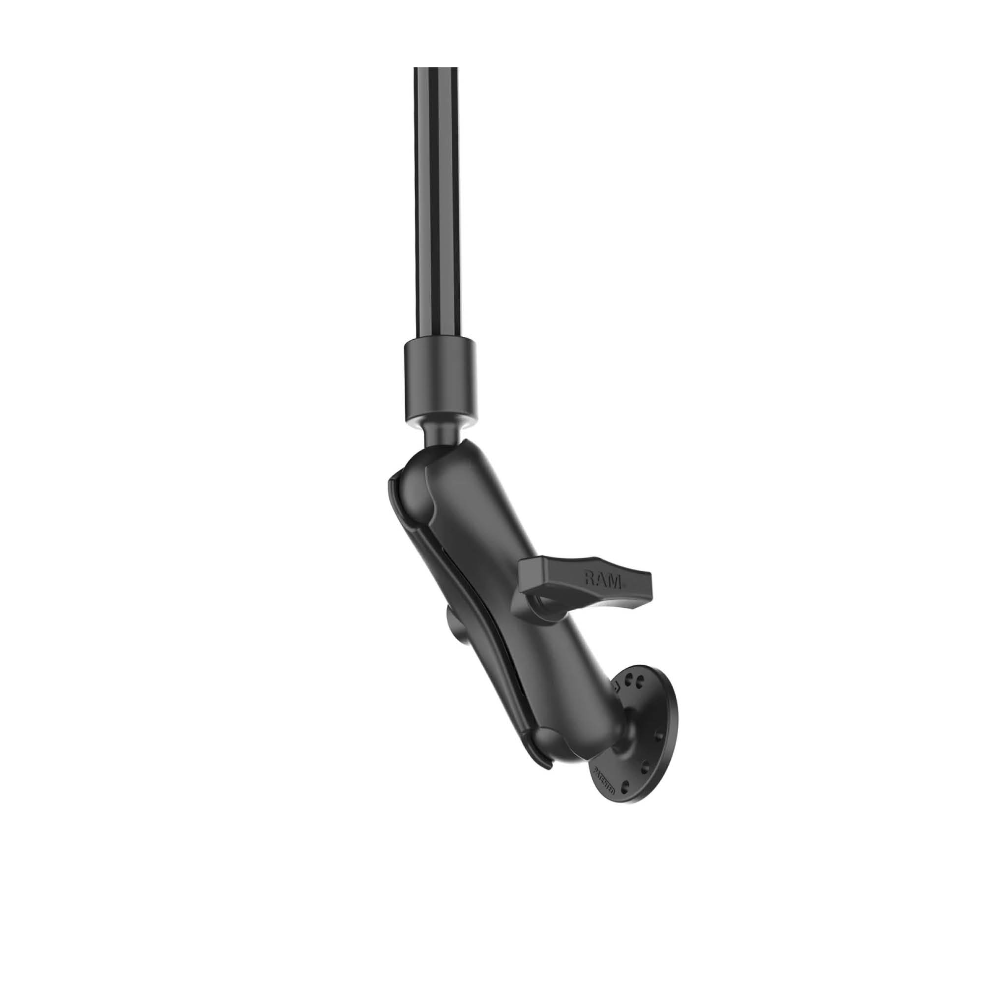 RAM Mounts Über-Kopf-Befestigung mit Pod HD Universal Tablethalterung - C-Kugel (1,5 Zoll), mittlerer Verbindungsarm, 4-Loch AMPS