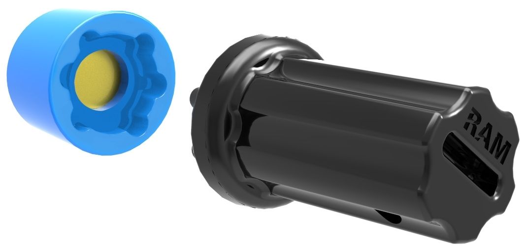 RAM SECURITY KNOB 5/16 STUD SIZE KEY 6