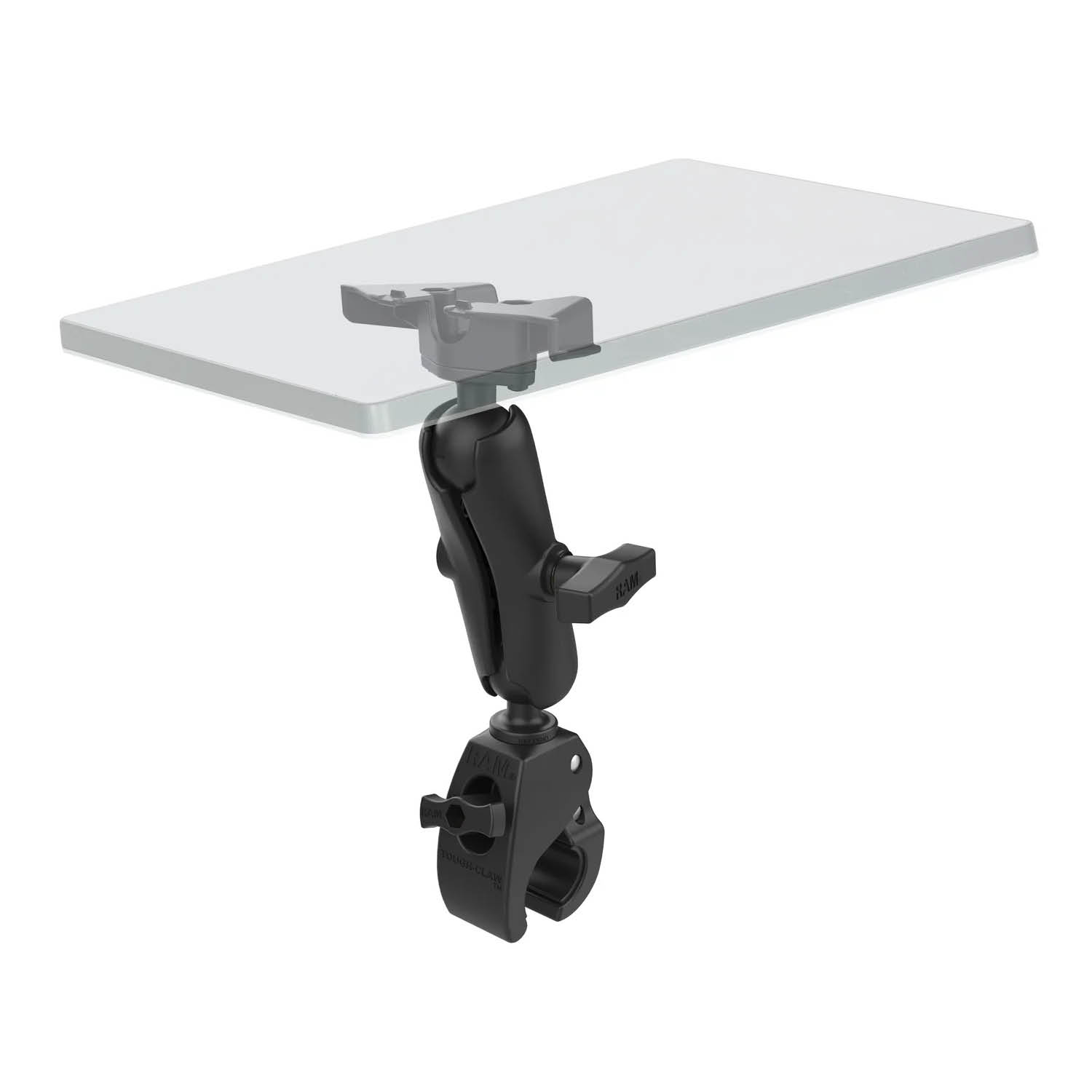 RAM Mounts Tough-Claw Halterung für Starlink Mini - C-Kugel (1,5 Zoll), 25,4-40,64 mm Durchmesser