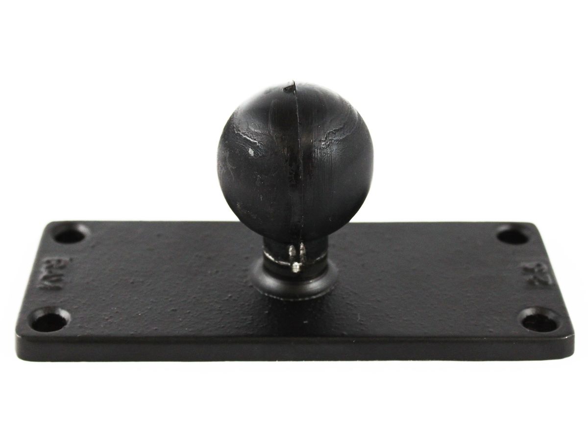 RAM Mounts rechteckige Basisplatte (50,8 x 127 mm) mit C-Kugel (1,5 Zoll) - im Polybeutel