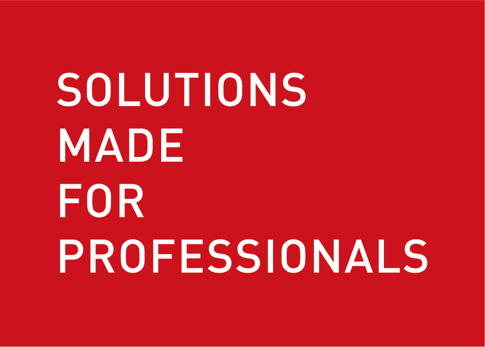 Solutions made for professionals