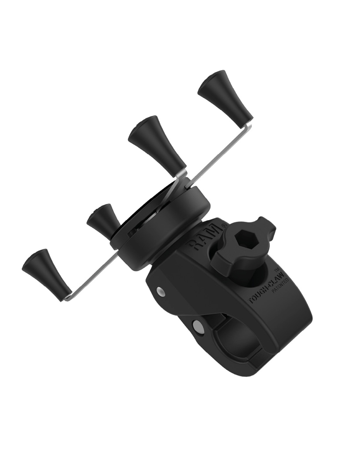 RAM Mounts X-Grip Klemm-Halterung für Smartphones - kleine Tough-Claw (Durchmesser 15,9-29,0 mm), direkte X-Grip-Anbindung