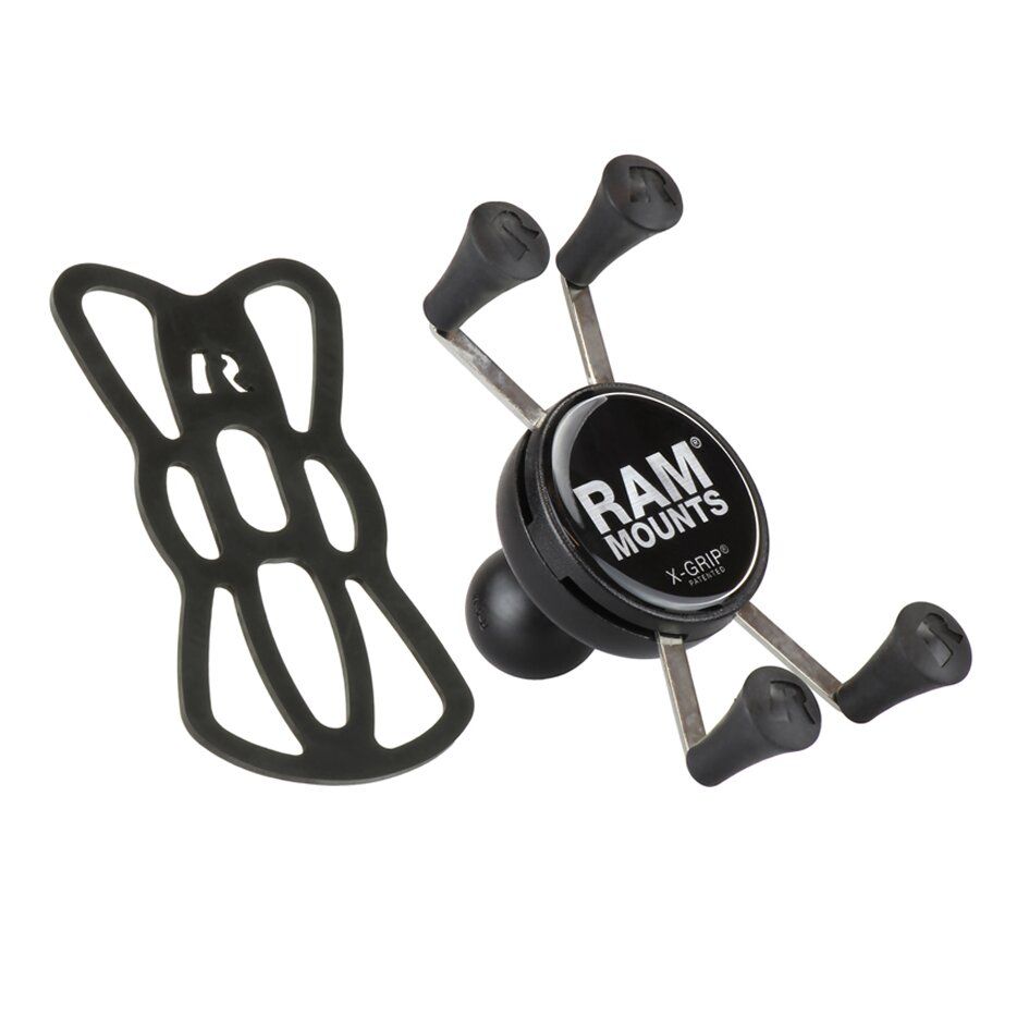 RAM Mounts X-Grip-Halteklammer für Smartphones klein bis 82,6 mm Breite - B-Kugel 