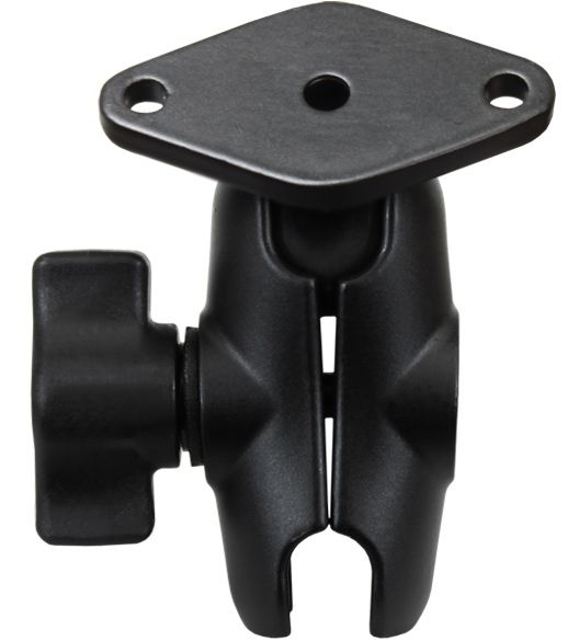 RAM Mounts Set - B-Kugel (1 Zoll) - Diamond (Trapez) Basisplatte (2-Loch AMPS) - Kurzer Verbindungsarm (ca. 61,46 mm)