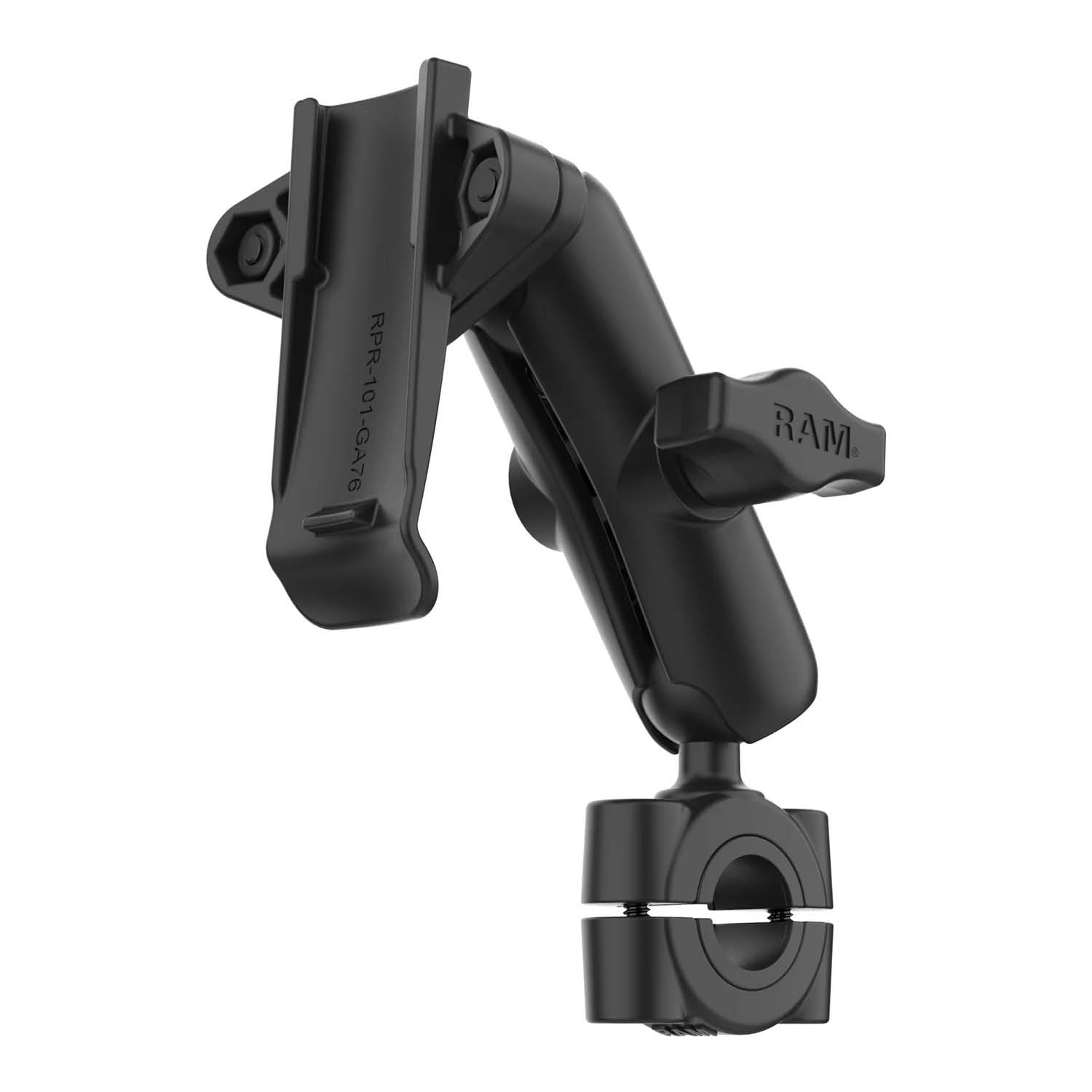 RAM Mounts Torque Garmin-Halterung - B-Kugel (1 Zoll), Torque-Basis (19-25 mm Durchmesser), mittlerer Verbindungsarm