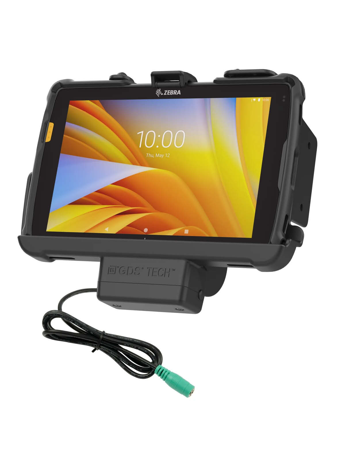 RAM Mounts EZ-Roll'r Halteschale für Zebra ET40 & ET45 (8“) Tablets - In Rugged Boot - 5.5mm DC-Anschluss