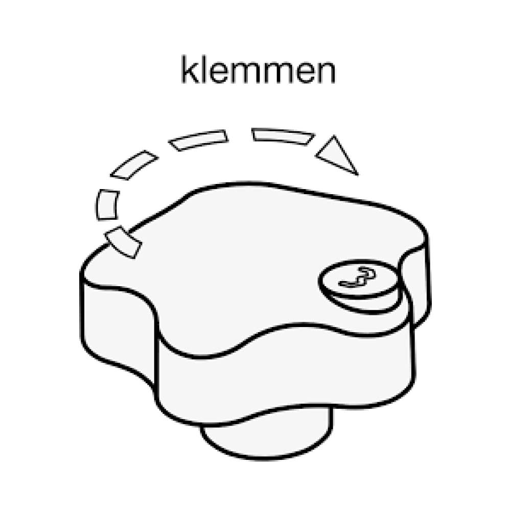 Sicherheits-Sterngriffschrauben mit Schloss für RAM Mounts C-Kugel Verbindungsarme